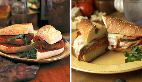 Meatball Parm Hero and Italian Combo Hero